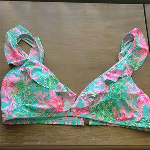 Lilly Pulitzer Pink and Green Tropical Bikini